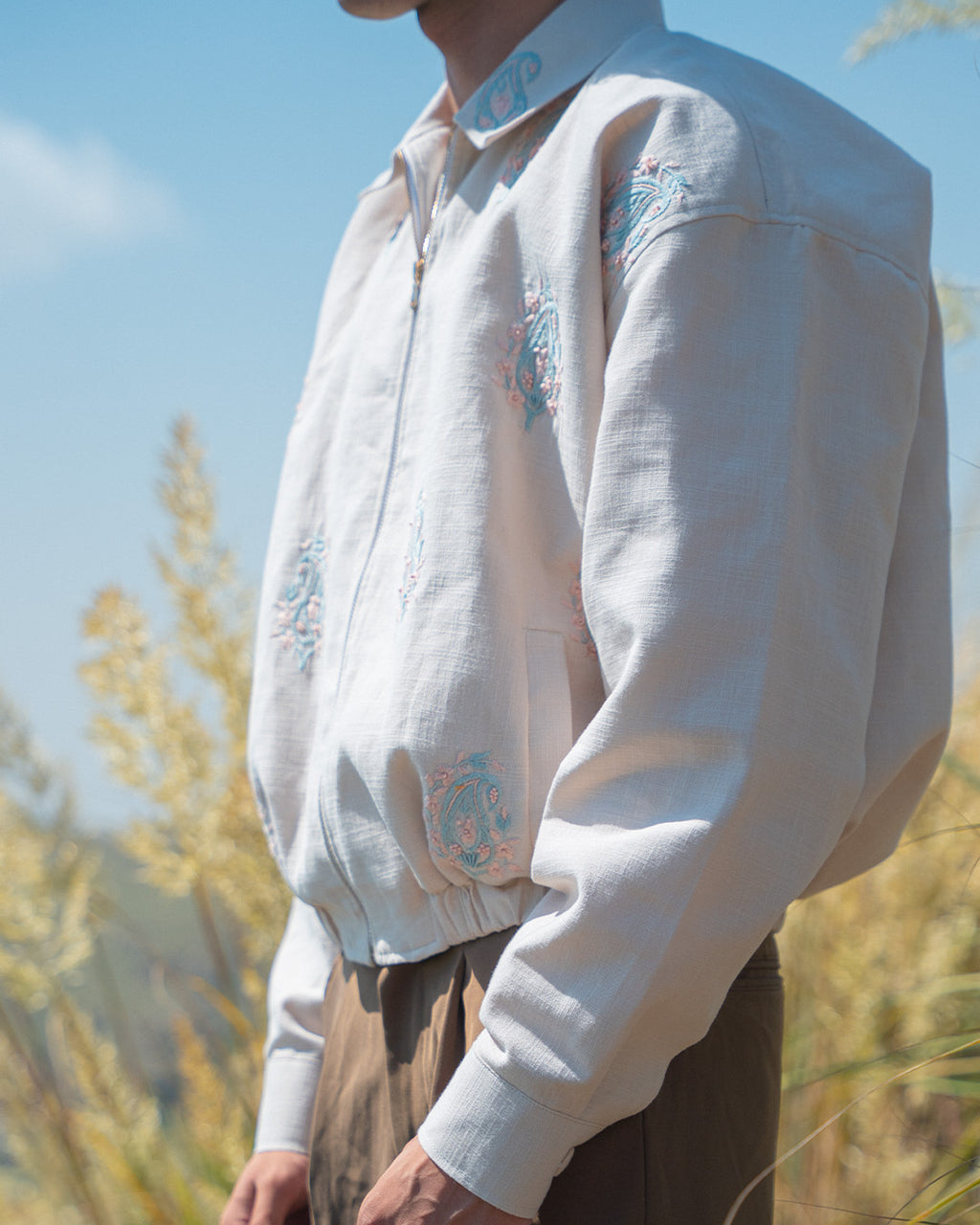 Sand Paisley Jacket - Unisex