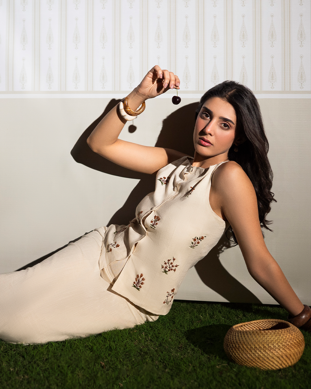 Embroidered Garden Vest